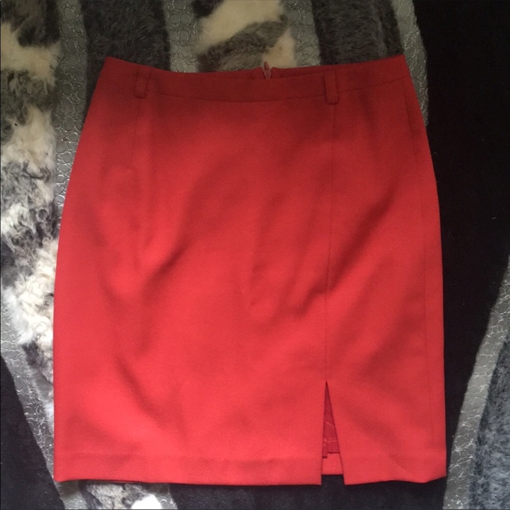 TRISTAN | Lined Red Skirt Size 2